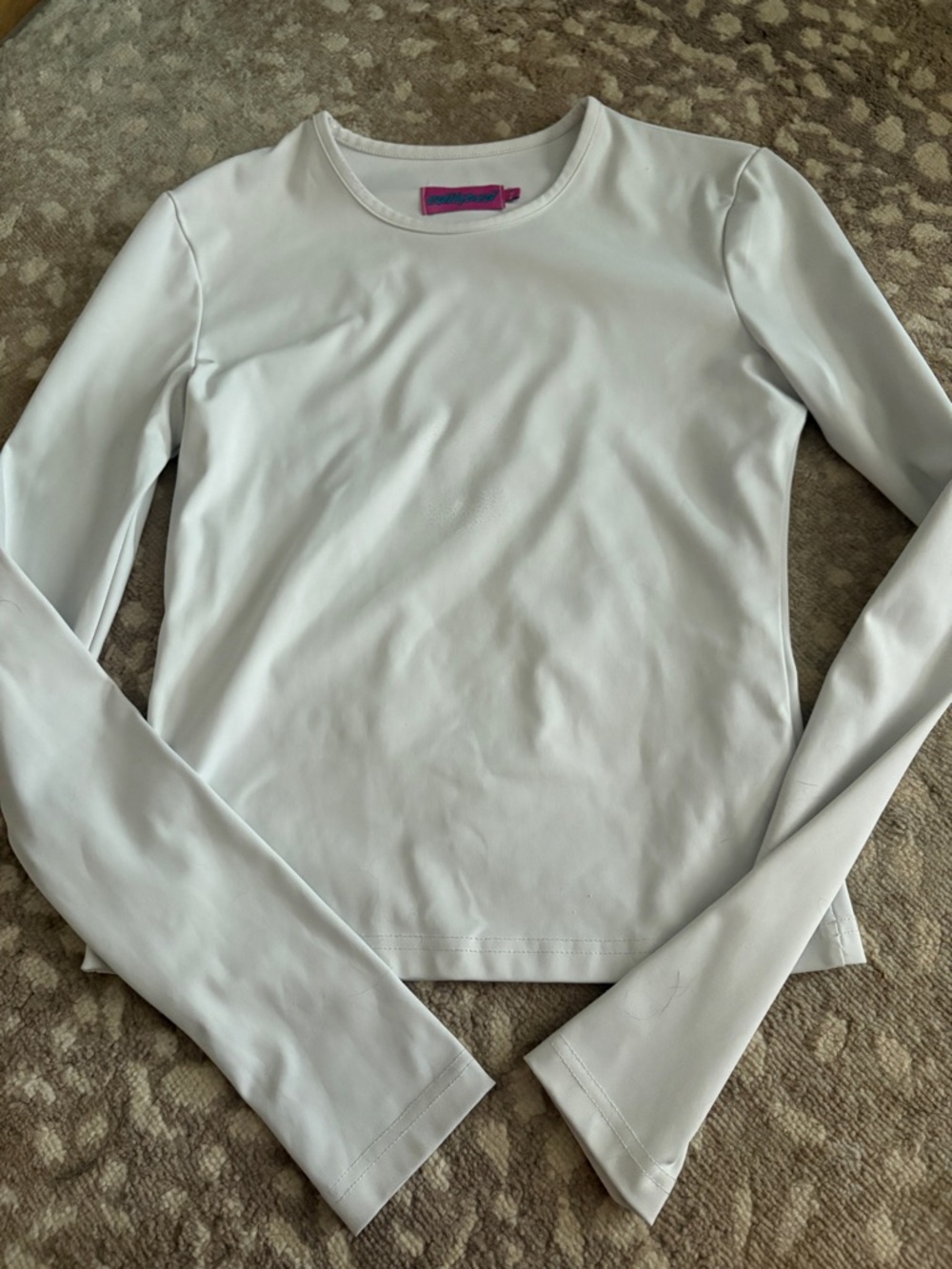 Edikted White Long Sleeve Crewneck Top
